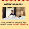 Angajam cameriste- curatenie hotel